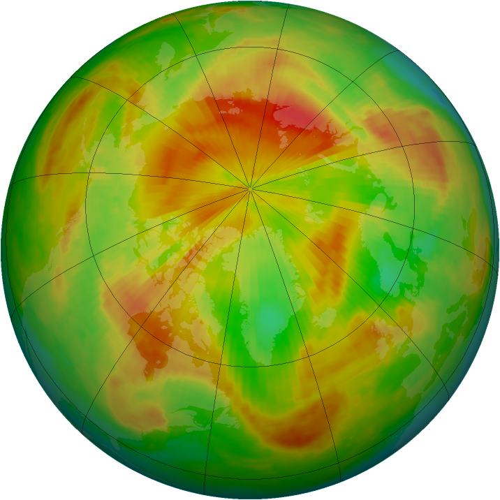 Arctic ozone map for 14 May 2002